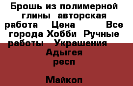 Брошь из полимерной глины, авторская работа. › Цена ­ 900 - Все города Хобби. Ручные работы » Украшения   . Адыгея респ.,Майкоп г.